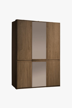 Moderner Kleiderschrank Holz Eiche gebrannte Farbe Typ 03